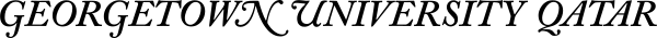 Georgetown University Qatar logo
